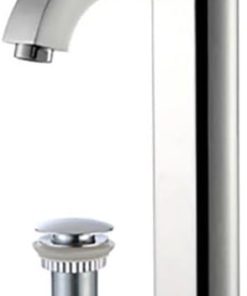 KRAUS Ramus™ Single Handle Vessel Sink Bathroom Faucet with Pop-Up Drain in Chrome, KVS-1007CH-PU-10CH