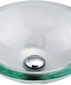 KRAUS GV-150-19mm Clear 34mm edge Glass Vessel Sink