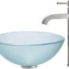 KRAUS 22-inch Rectangular Blue Glass Bathroom Vessel Sink and Spot Free Arlo Faucet Combo Set with Pop-Up Drain, Stainless Brushed Nickel C-GVR-204-RE-1200SFS 3