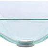 KRAUS Viva™ Round White Porcelain Ceramic Vessel Bathroom Sink with Pop-Up Drain, 16 1/2 in. D x 5 1/2 in. H, KCV-200GWH 4