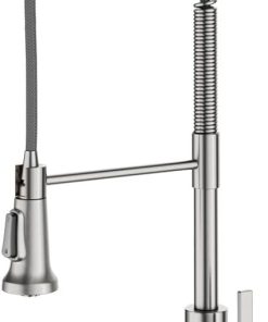 KRAUS Britt 2nd Gen Commercial Style Pull-Down Single Handle Kitchen Faucet in Spot Free Stainless Steel, KPF-1691SFS