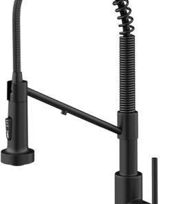 Kraus Bolden 2-in-1 Pull-Down Single Handle Kitchen Sink Filter Water Faucet for Reverse Osmosis or Water Filtration System in Matte Black, KFF-1610MB