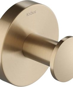 KRAUS Elie Bathroom Robe and Towel Hook in Brushed Gold, KEA-18801BG