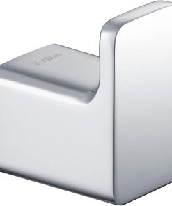 Kraus Stelios Bathroom Robe and Towel Hook, Chrome Finish, KEA-19901CH