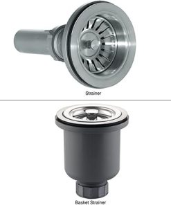 Kraus BST-1-ST-1 Basket Strainer and Strainer Set, Stainless Steel 2