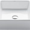 KRAUS Elavo 17-inch Square Undermount White Porcelain Ceramic Bathroom Sink with Overflow, KCU-231 3