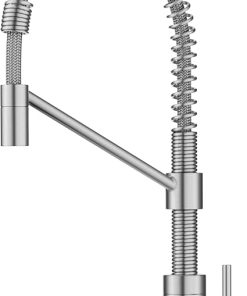 KRAUS Bolden Single Handle Drinking Water Filter Faucet for Reverse Osmosis or Water Filtration System in Spot-Free Stainless Steel, FF-104SFS