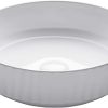 KRAUS Round Red Glass Vessel Bathroom Sink, 16 1/2 inch GV-200 3