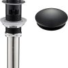 KRAUS Pop-Up Drain with Overflow in Satin Nickel, PU-11SN 4
