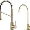 Kraus Bolden Touchless Sensor Commercial Style 2-Function Single Handle Pull Down Kitchen Faucets in Spot-Free Stainless Steel/Matte Black, KSF-1610SFSMB 3