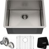 Kraus 32 Inch Stainless Steel Kitchen Sink, Durable 18 Gauge Single Bowl Kitchen Sinks Undermount, KBU44 3