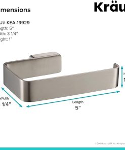 KRAUS Stelios Bathroom Toilet Paper Holder, Brushed Nickel Finish, KEA-19929BN 2