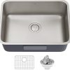 Kraus Turino Workstation 33-inch Farmhouse Kitchen Sink, Reversible Apron Front, Fireclay Single Bowl, White, KFR1-33GWH 4
