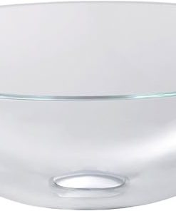 Kraus GV-100-SN Crystal Clear Glass Vessel Sink with PU-MR, Satin Nickel 2