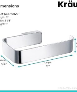 KRAUS Stelios Bathroom Toilet Paper Holder, Chrome Finish, KEA-19929CH 2