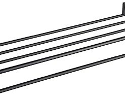 KRAUS Ventus Bathroom Shelf with Towel Bar, Matte Black Finish, KEA-17742MB