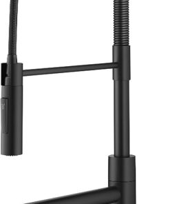 KRAUS Artec Pro Commercial Style Pull-Down Single Handle Kitchen Faucet with Pot Filler in Matte Black, KPF-1604MB