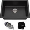 Kraus 32 Inch Stainless Steel Kitchen Sink, Durable 18 Gauge Single Bowl Kitchen Sinks Undermount, KBU44 4