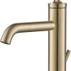 KRAUS Ramus Single Handle Bathroom Sink Faucet with Lift Rod Drain in Brushed Gold, KBF-1221BG