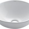 KRAUS GV-150-19mm Clear 34mm edge Glass Vessel Sink 4