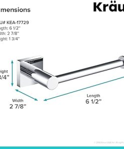 KRAUS Ventus Bathroom Toilet Paper Holder, Chrome Finish, KEA-17729CH 2