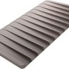 Kraus Self-Draining Silicone Dish Drying Mat or Trivet for Kitchen Counter in Black, KDM-10BL 3
