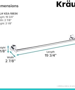 KRAUS Elie 18-inch Bathroom Towel Bar, Chrome Finish, KEA-18836CH 2
