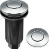KRAUS Flat-Top Garbage Disposal Air Switch Button in Matte Black, KWDB-20MB 4
