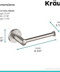 KRAUS Elie Bathroom Toilet Paper Holder, Brushed Nickel Finish, KEA-18829BN 2