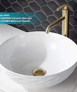 KRAUS Pop-Up Drain in Brushed Gold, PU-10BG 2
