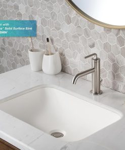 KRAUS Ramus Single Handle Bathroom Sink Faucet with Lift Rod Drain in Brushed Gold, KBF-1221BG 2