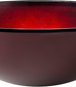 KRAUS Round Red Glass Vessel Bathroom Sink, 16 1/2 inch GV-200 2