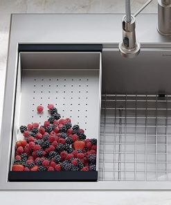 KRAUS Stainless Steel Colander for Workstation Kitchen Sink, CS-6