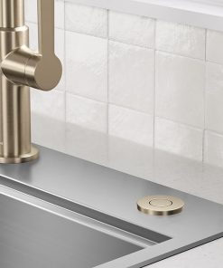 KRAUS Flat-Top Garbage Disposal Air Switch Button in Spot-Free Antique Champagne Bronze, KWDB-20SFACB 2
