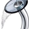 KRAUS Tall Waterfall Bathroom Faucet for Vessel Sink with Frosted Glass Disk and Pop-Up Drain, Oil Rubbed Bronze KGW-1700-PU-10ORB-FR 4