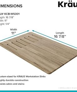 Kraus Kore Cutting Board for Workstation Kitchen Sinks (16 7/8 in. x 11 in.), KCB-WS301SA 2