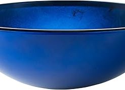 KRAUS Round Blue Glass Vessel Bathroom Sink, 16 1/2 inch GV-204 2