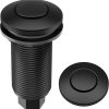 KRAUS Flat-Top Garbage Disposal Air Switch Button in Matte Black, KWDB-20MB 3