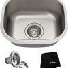 KRAUS 32-inch 16 Gauge Standart PRO Kitchen Sink Combo Set with Bolden 18-inch Kitchen Faucet and Soap Dispenser, Stainless Steel KHU100-32-1610-53SS 4