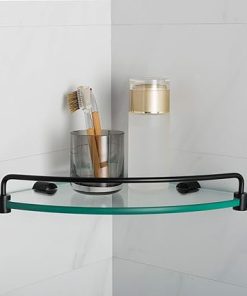 Kraus Elie Corner Bathroom Shelf, Matte Black Finish, KEA-18846MB 2