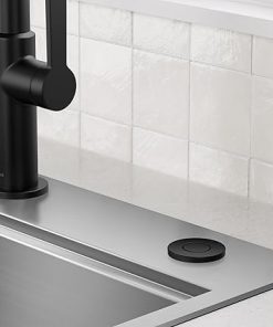 KRAUS Flat-Top Garbage Disposal Air Switch Button in Matte Black, KWDB-20MB 2
