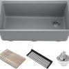 KRAUS 32-inch 16 Gauge Standart PRO Kitchen Sink Combo Set with Bolden 18-inch Kitchen Faucet and Soap Dispenser, Stainless Steel KHU100-32-1610-53SS 3