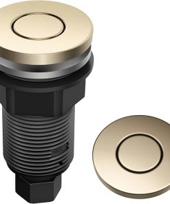 KRAUS Flat-Top Garbage Disposal Air Switch Button in Spot-Free Antique Champagne Bronze, KWDB-20SFACB