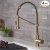 KRAUS Britt Commercial Style Kitchen Faucet and Purita Water Filter Faucet Combo in Spot Free Stainless Steel, KPF-1690-FF-100SFS 3