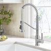 KRAUS Urbix Industrial Pull-Down Single Handle Kitchen Faucet in Matte Black, KPF-3126MB 3