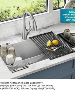 Kraus KHU100-32 Standart PRO 16 Gauge Undermount Single Bowl Stainless Steel Kitchen Sink, 32 Inch 2