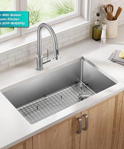 KRAUS Fairlane 33-inch Undermount Single Bowl 18-Gauge Stainless Steel Kitchen Sink, KHU640-33 2