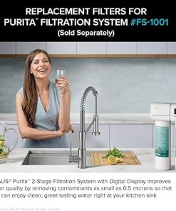 KRAUS Replacement Filter Cartridges for Purita 2-Stage Under Sink Water Filtration System with Carbon Block and Polypropylene Filters (Set of 2), FC-101 2