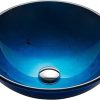 KRAUS Viva™ Round White Porcelain Ceramic Vessel Bathroom Sink, 16 1/2 in. D x 5 1/2 in. H, KCV-200GWH 4