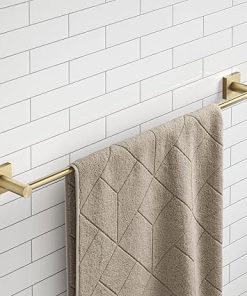 KRAUS Ventus 24-inch Bathroom Towel Bar, Brushed Gold Finish, KEA-17737BG